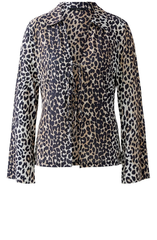 Animal Print Silk touch Jersey Blouse