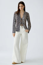 Animal Print Silk touch Jersey Blouse