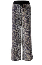 Animal Print Silk Touch Wide Leg Trousers