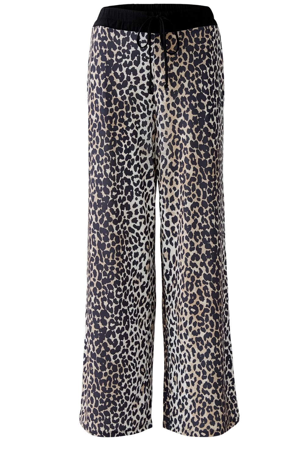 Animal Print Silk Touch Wide Leg Trousers