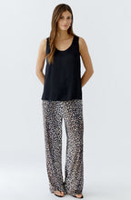 Animal Print Silk Touch Wide Leg Trousers