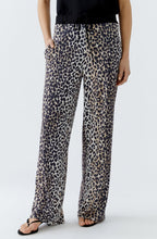 Animal Print Silk Touch Wide Leg Trousers