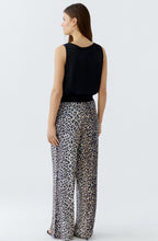 Animal Print Silk Touch Wide Leg Trousers