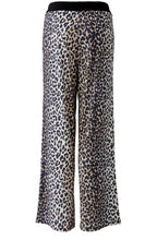 Animal Print Silk Touch Wide Leg Trousers