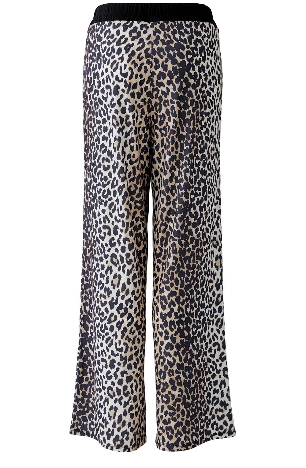 Animal Print Silk Touch Wide Leg Trousers