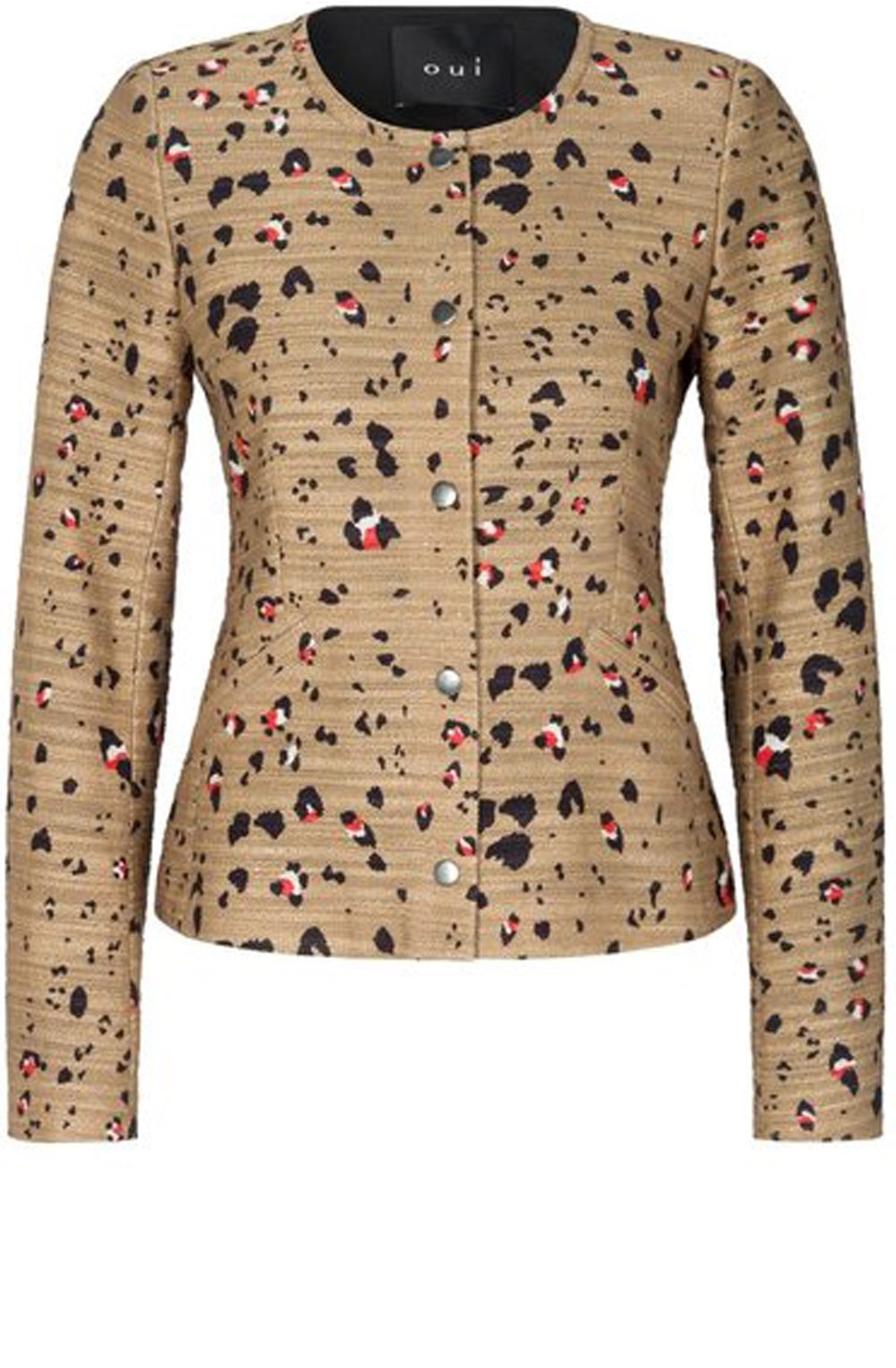 Animal Print Tailored Jacket