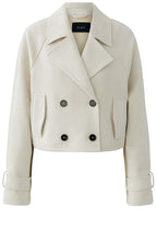 Antique White Suede Effect Jacket