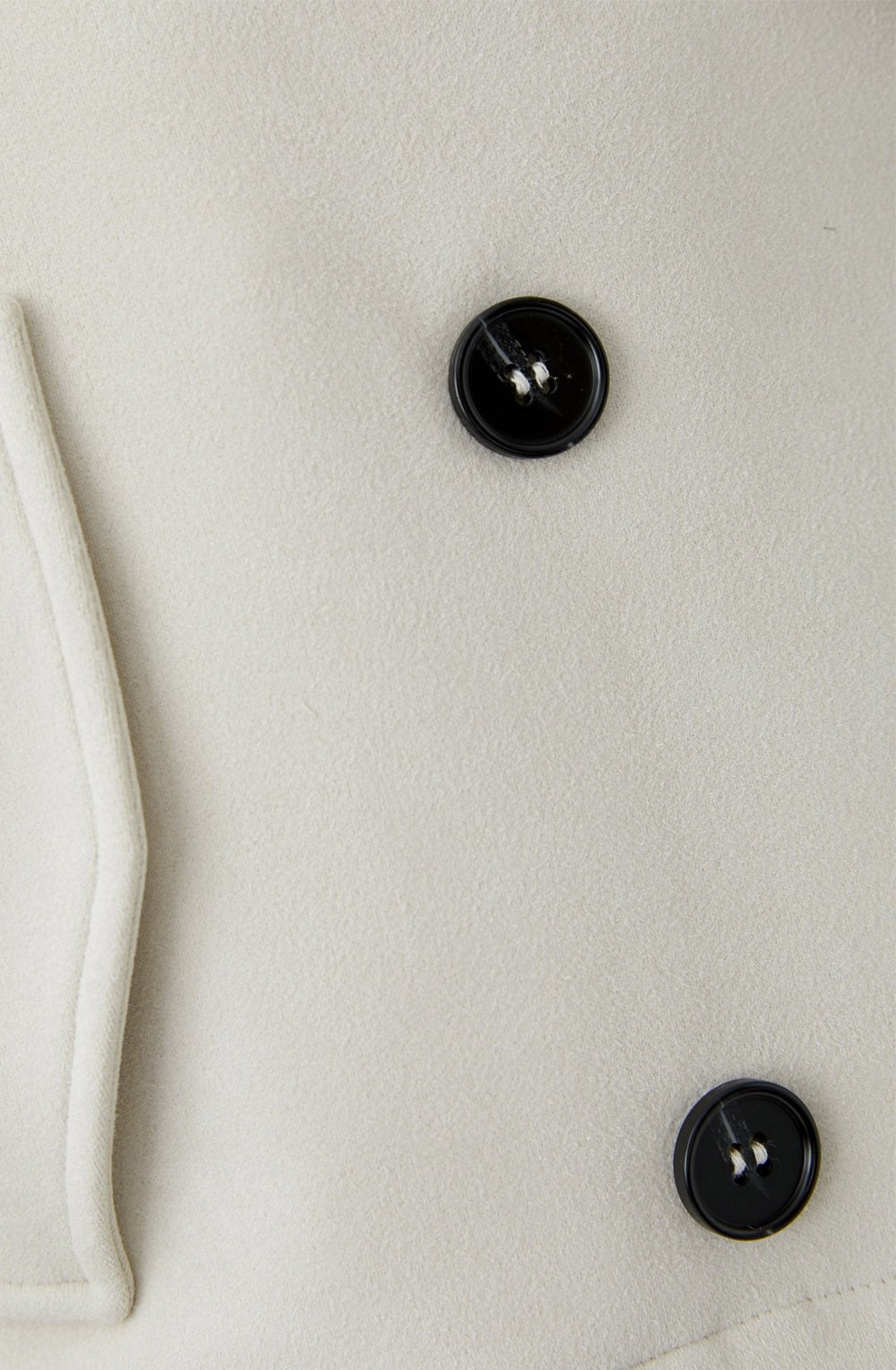 Antique White Suede Effect Jacket
