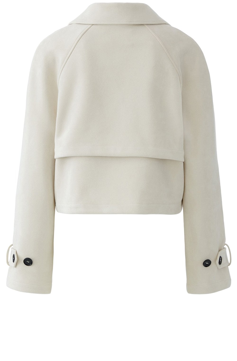 Antique White Suede Effect Jacket