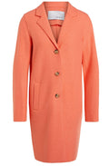 Apricot Boiled Wool Coat