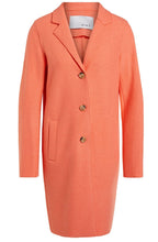 Apricot Boiled Wool Coat