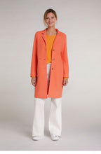 Apricot Boiled Wool Coat