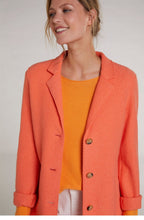 Apricot Boiled Wool Coat