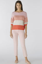 Apricot Camel Striped Casual Jumper