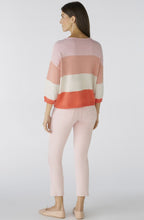 Apricot Camel Striped Casual Jumper