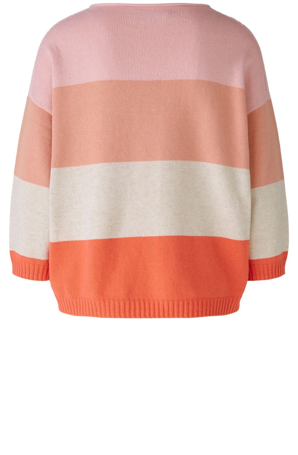 Apricot Camel Striped Casual Jumper