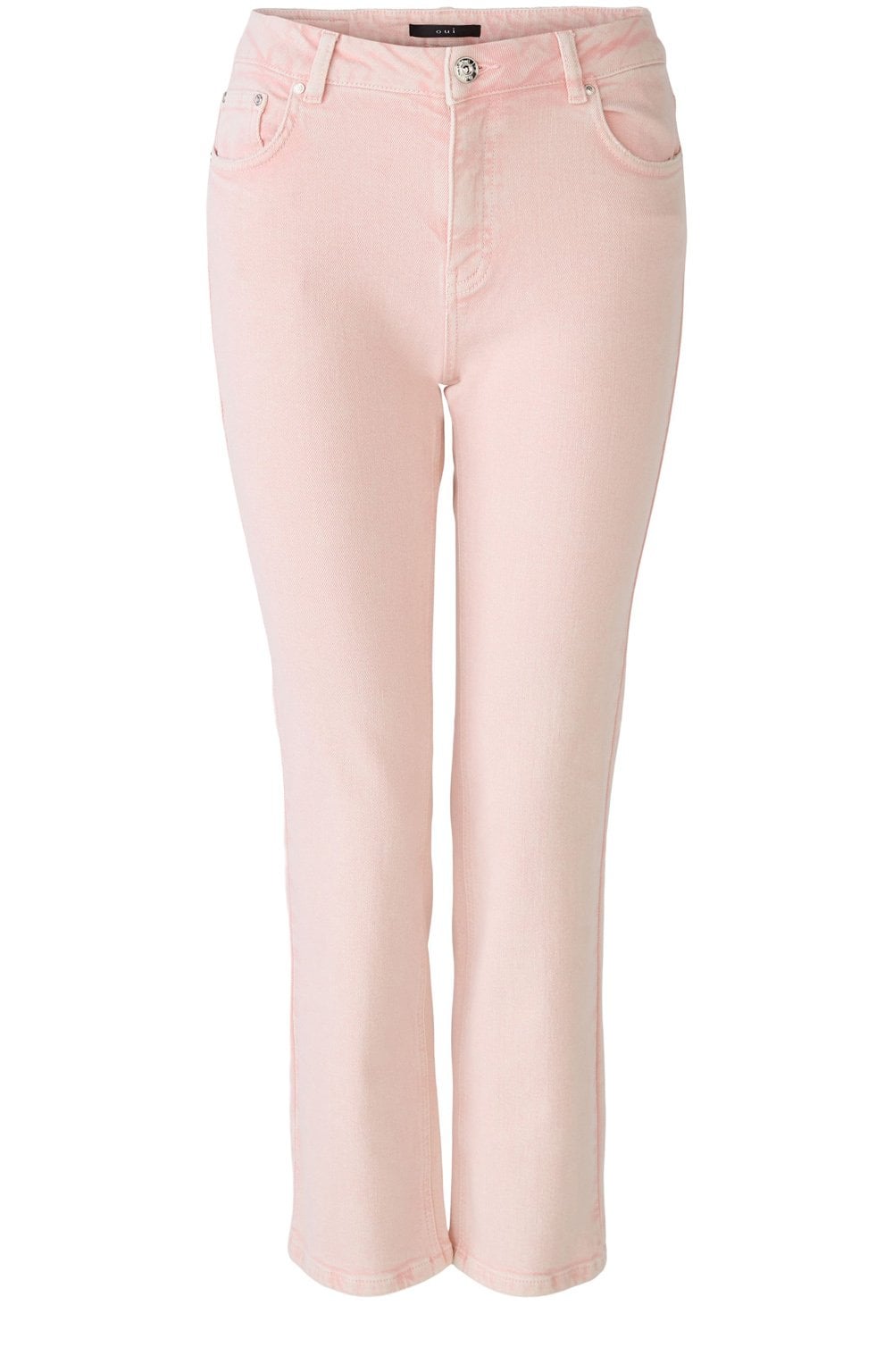 Apricot Red Straight Leg Cropped Jeans