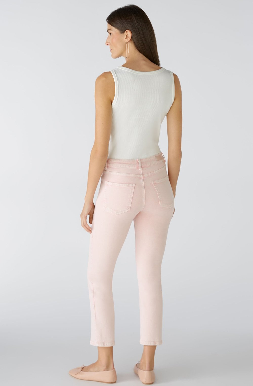 Apricot Red Straight Leg Cropped Jeans