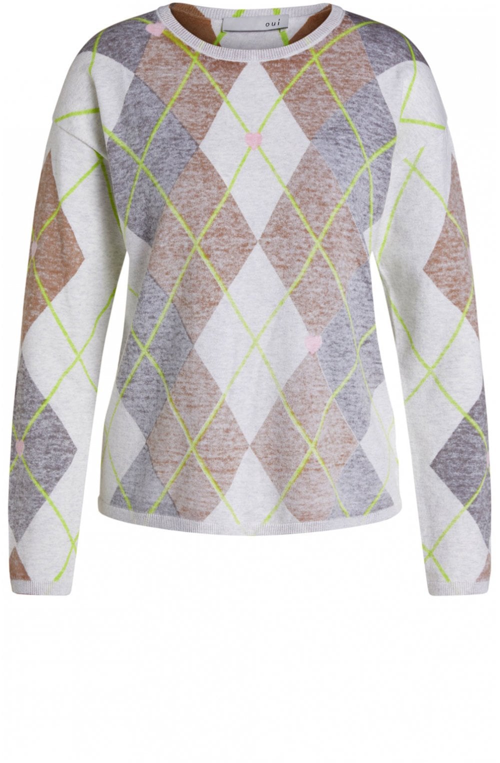 Argyle Fine Knit Jumper