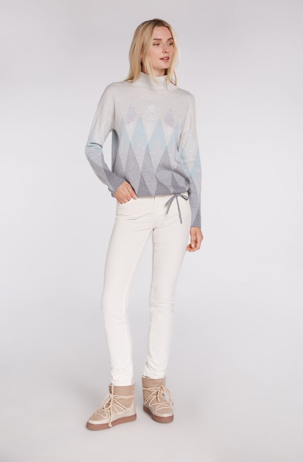 Argyle Print Jumper