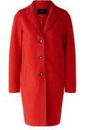 Aura Orange Boiled Wool Coat