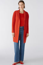 Aura Orange Boiled Wool Coat