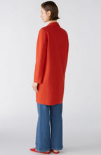 Aura Orange Boiled Wool Coat