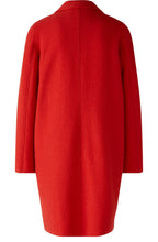 Aura Orange Boiled Wool Coat