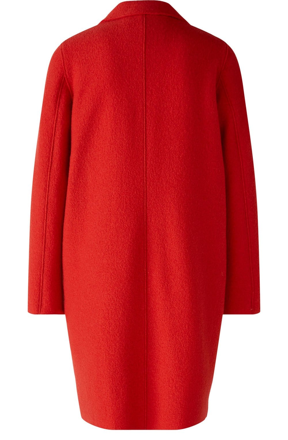 Aura Orange Boiled Wool Coat