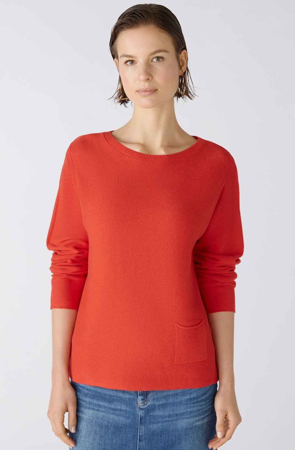 Aura Orange Red Keiko Jumper