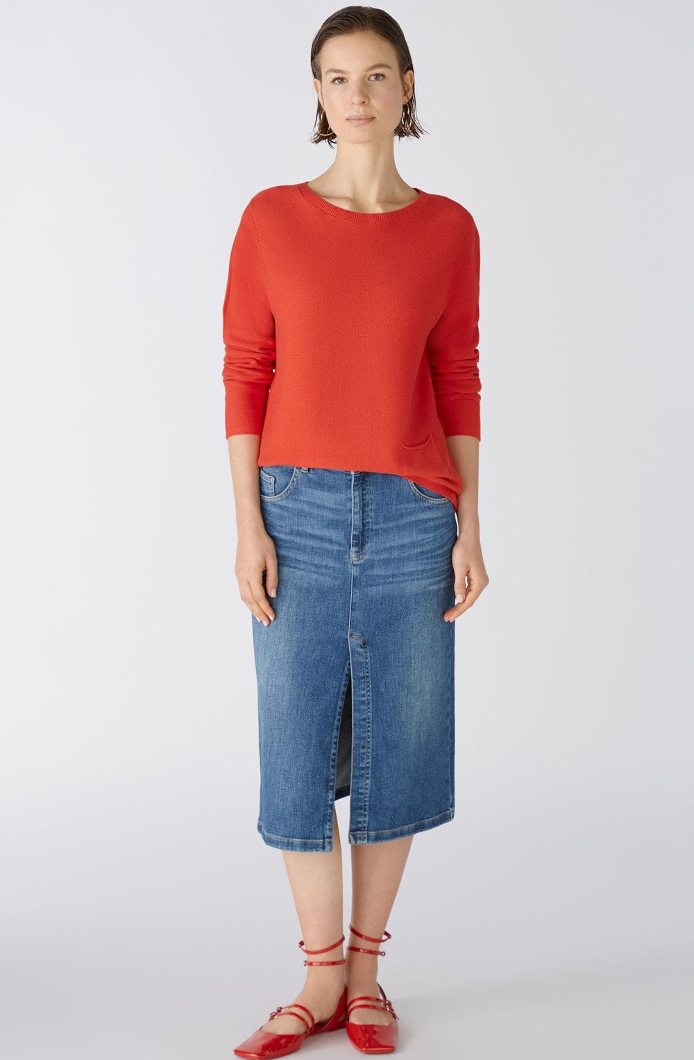 Aura Orange Red Keiko Jumper
