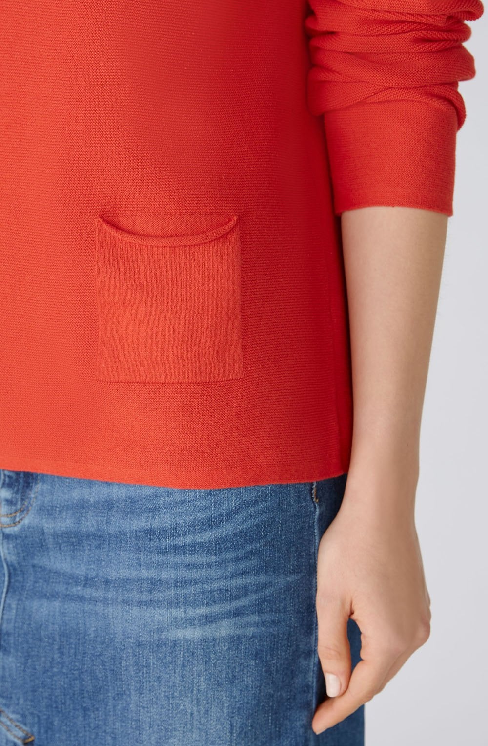 Aura Orange Red Keiko Jumper