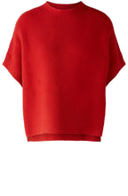 Aura Orange Red Poncho Style Jumper