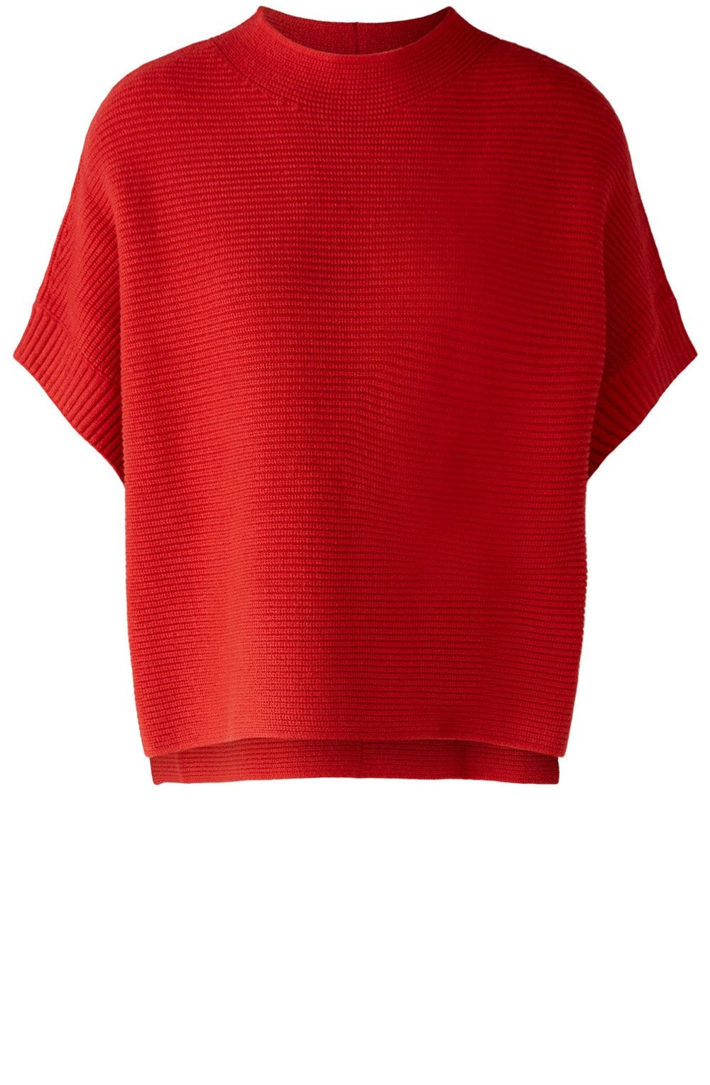 Aura Orange Red Poncho Style Jumper
