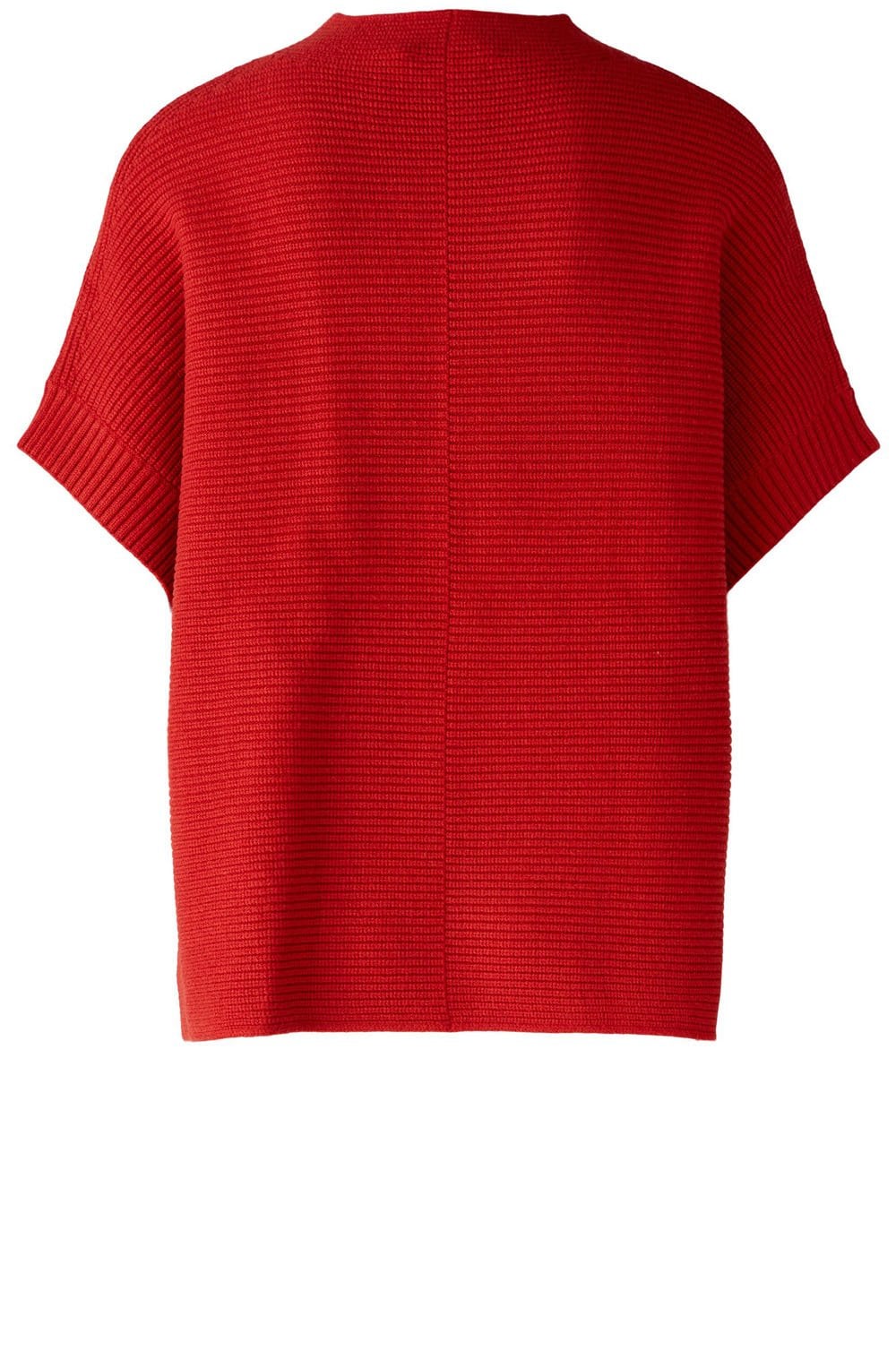 Aura Orange Red Poncho Style Jumper