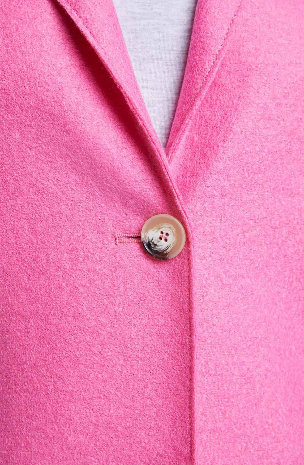 Aurora Pink Wool Coat