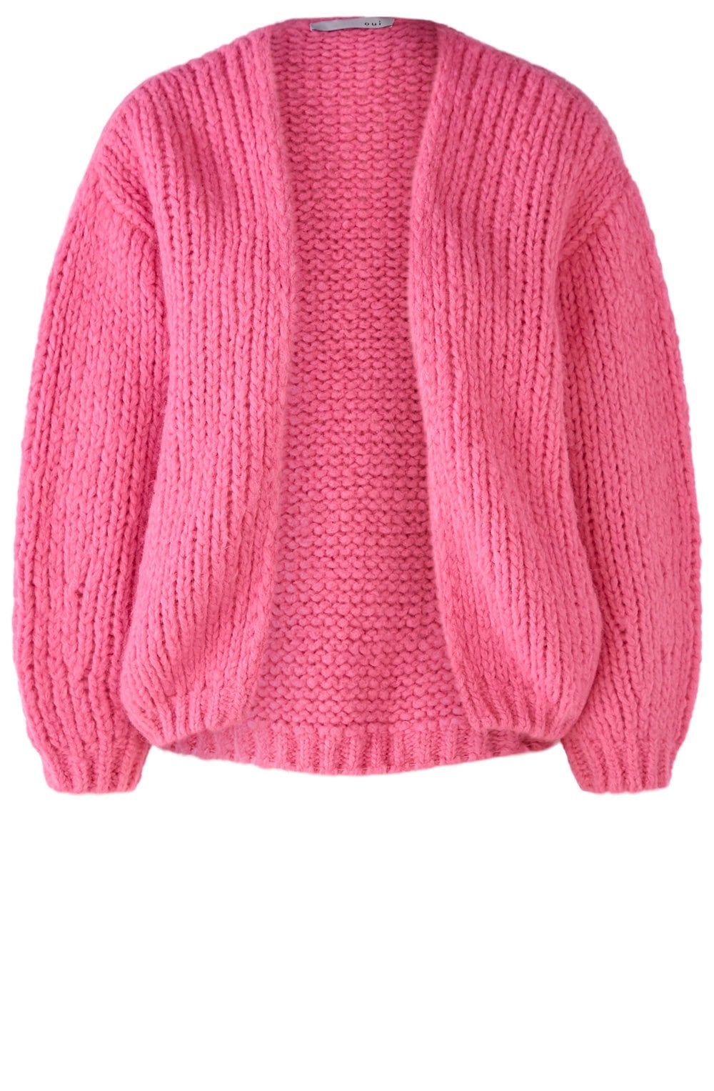 Azalea Pink Open Knit Cardigan