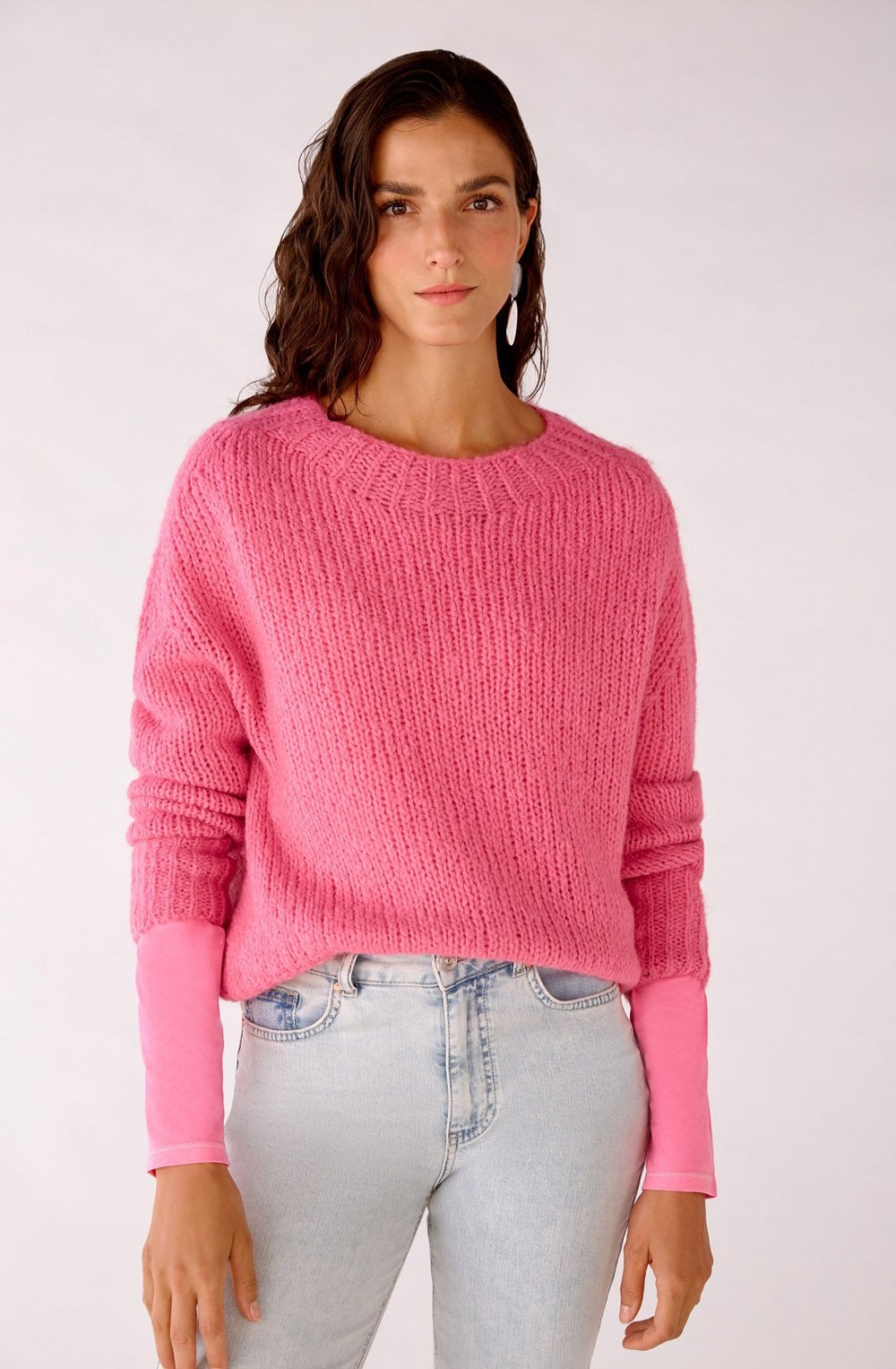 Azalea Pink Soft Chunky Knit Jumper