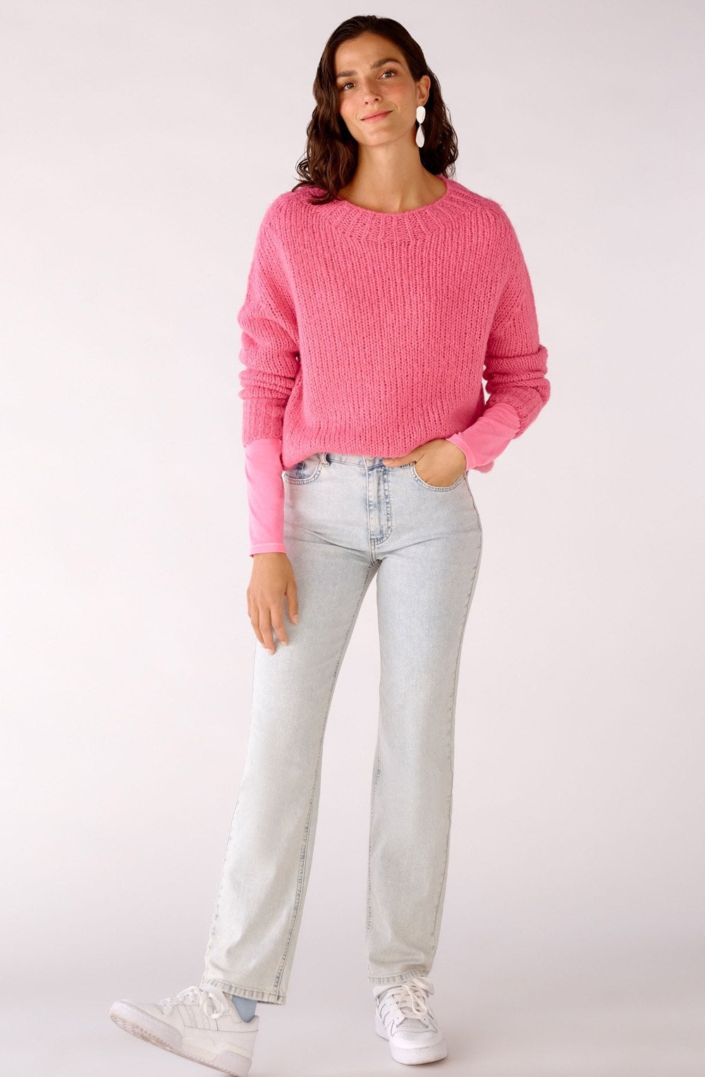 Azalea Pink Soft Chunky Knit Jumper