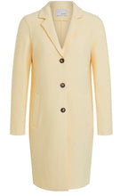 Banana Crepe Boiled Wool Coat