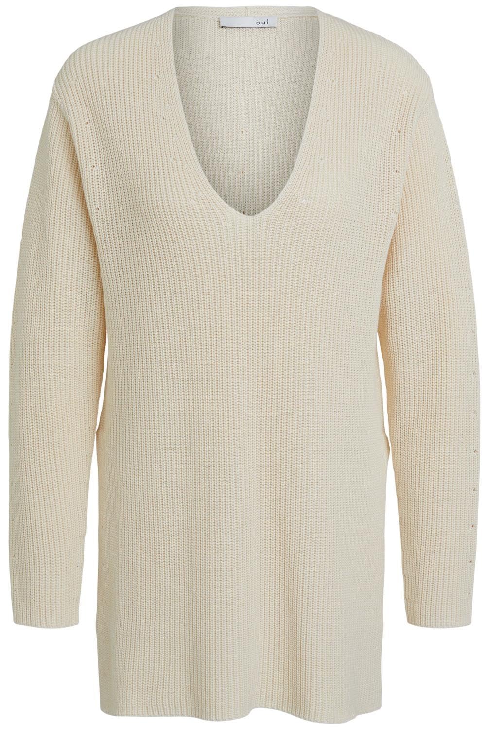 Banana Crepe Knitted Long Jumper