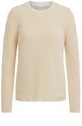 Banana Crepe Round Neck Knitted Jumper