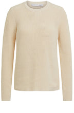 Banana Crepe Round Neck Knitted Jumper