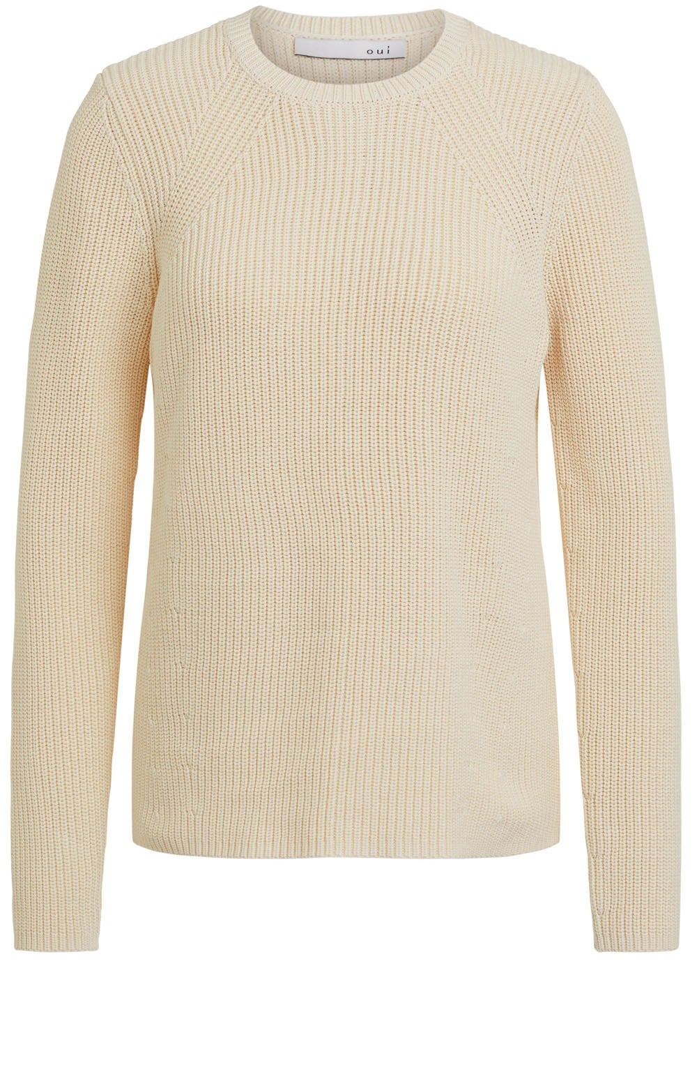 Banana Crepe Round Neck Knitted Jumper