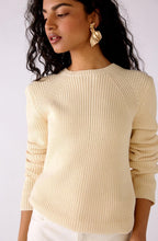 Banana Crepe Round Neck Knitted Jumper