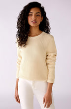 Banana Crepe Round Neck Knitted Jumper