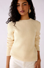Banana Crepe Round Neck Knitted Jumper