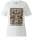 Beaded Floral Motif T Shirt