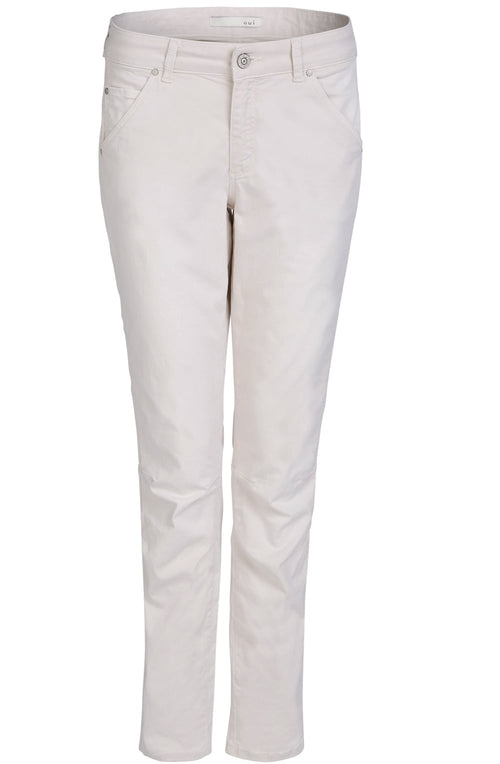 Beige Casual Fit Jeans