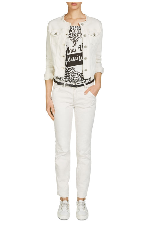 Beige Casual Fit Jeans